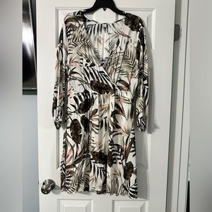 Old Navy Flowy Palm Tree Short Dress